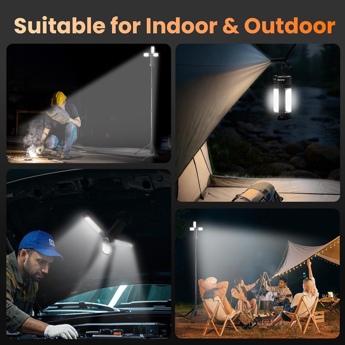 Portable Camping Light with Stand