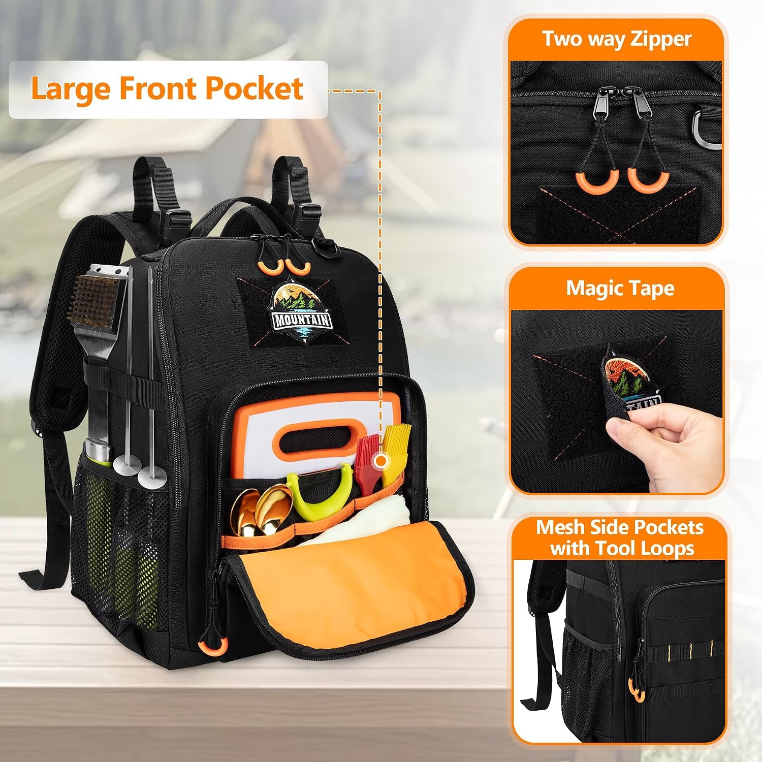 Hanging Camp Kitchen Organizer