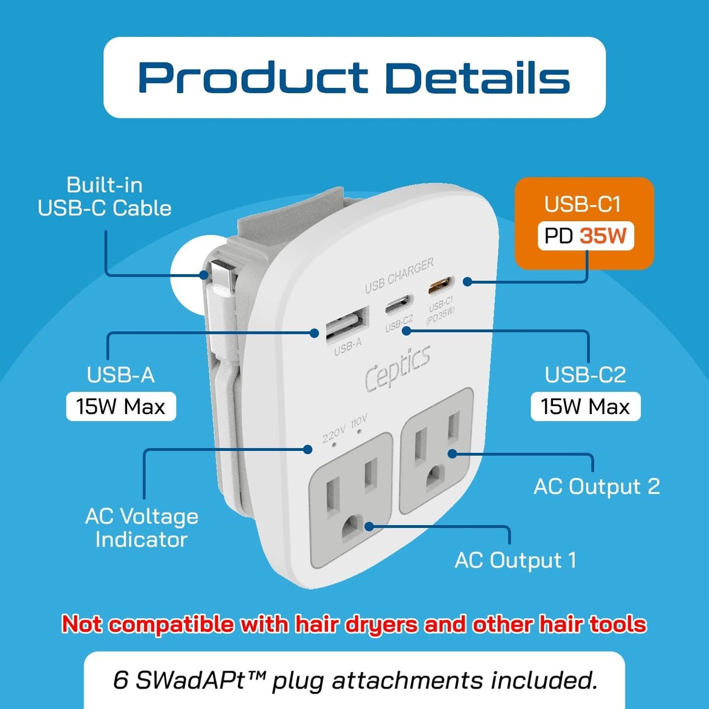Universal Travel Adapter Kit