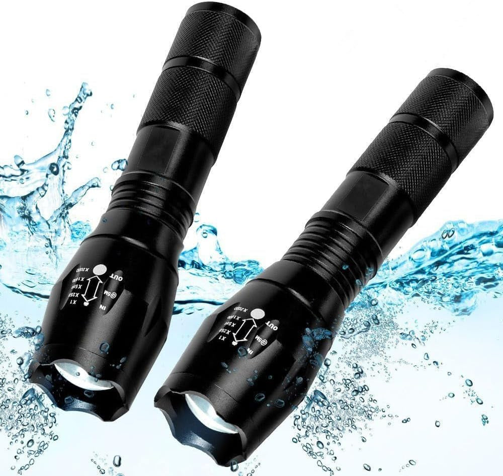 LED Tactical Flashlight 2-Pack