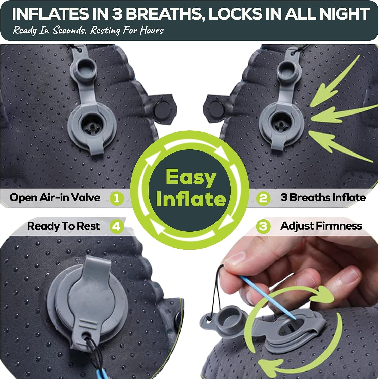 Ultralight Inflatable Camping Pillow