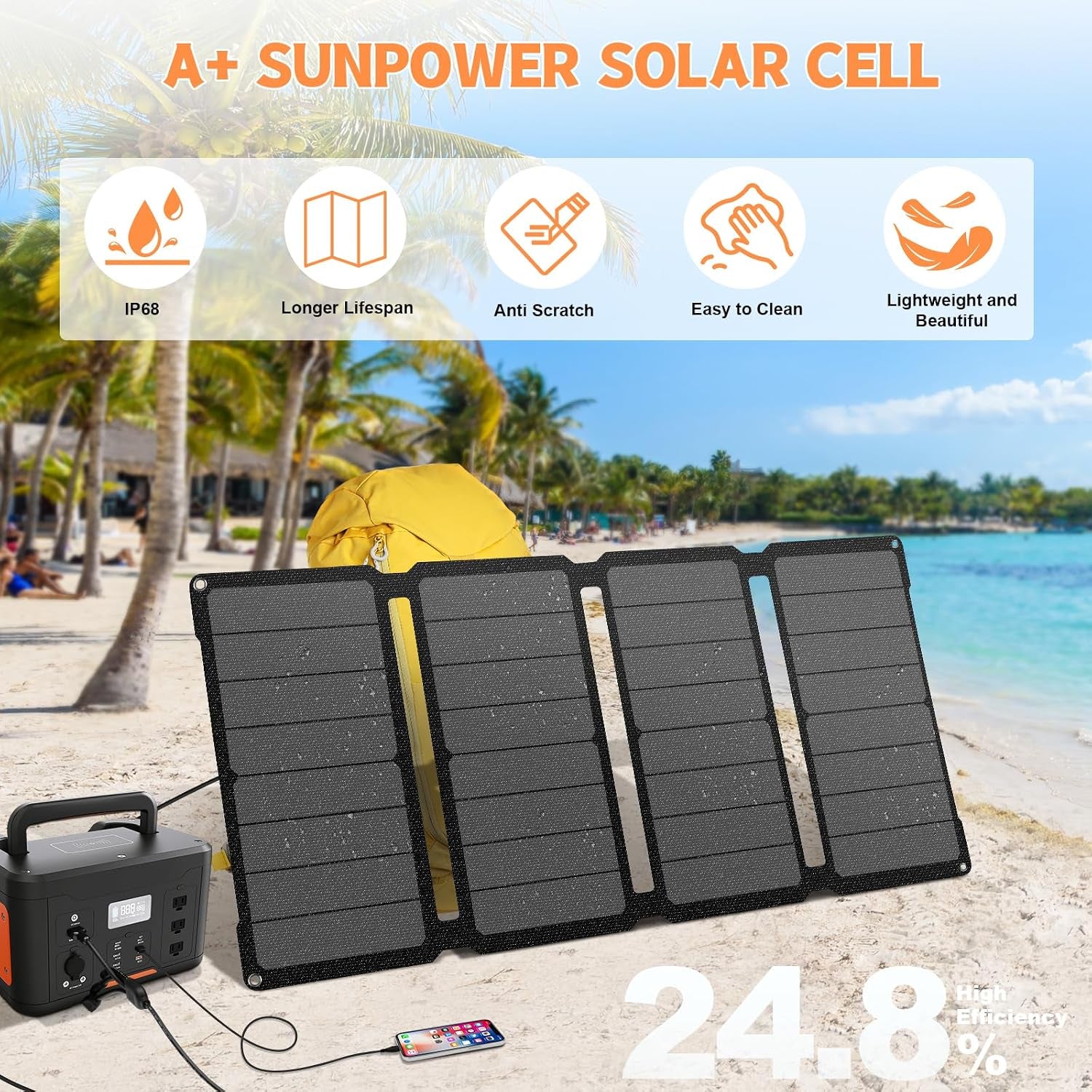 50W Foldable Solar Panel Charger