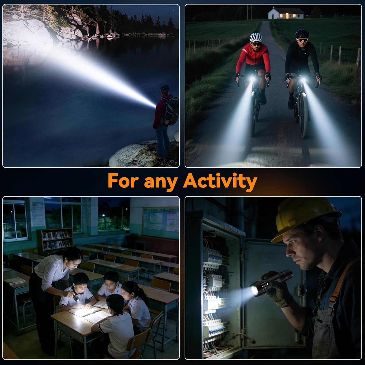 LED Tactical Flashlight 2-Pack