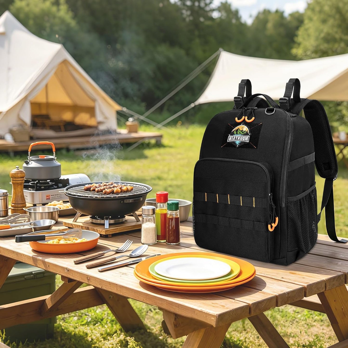 Hanging Camp Kitchen Organizer