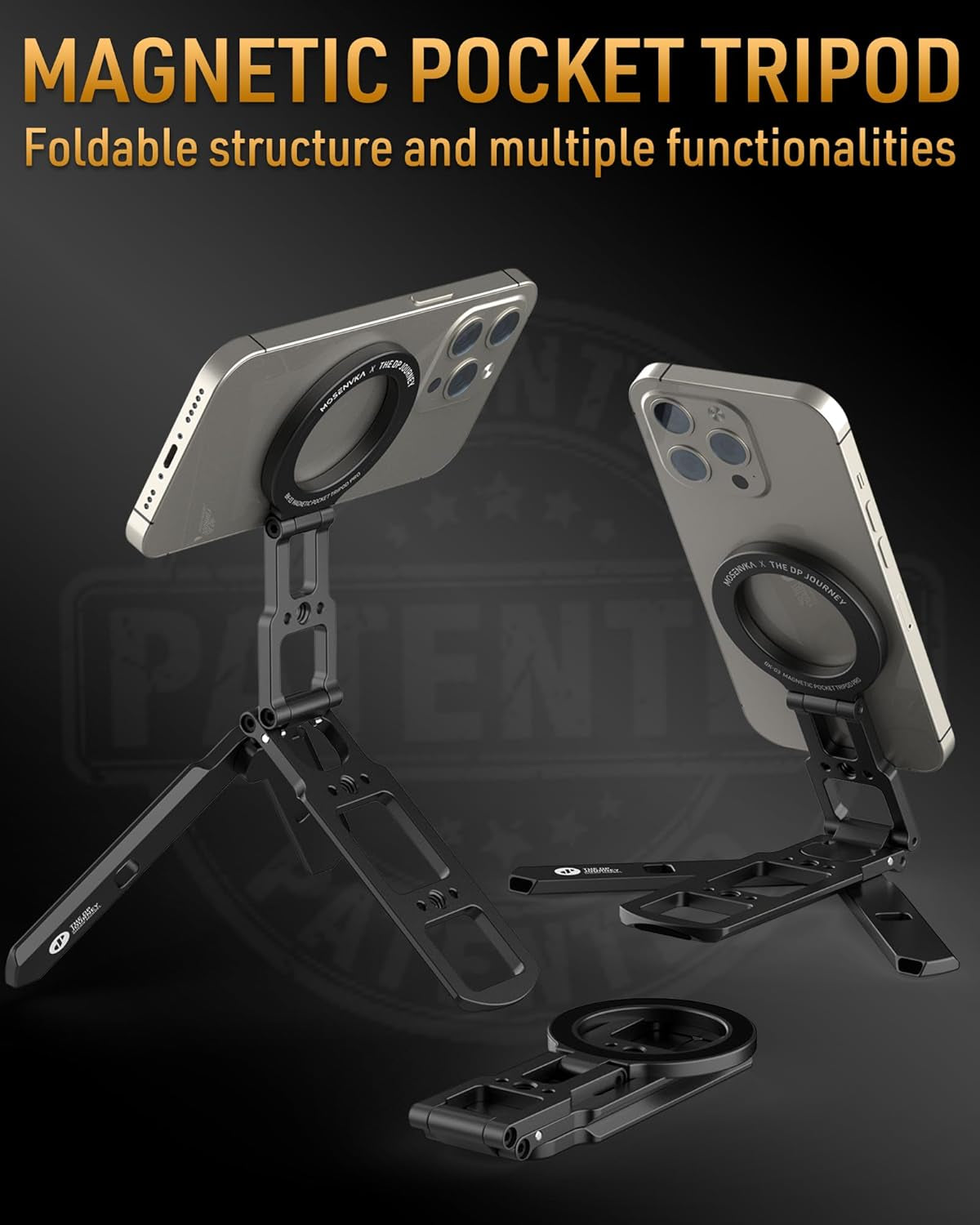 Magnetic Foldable Phone Tripod
