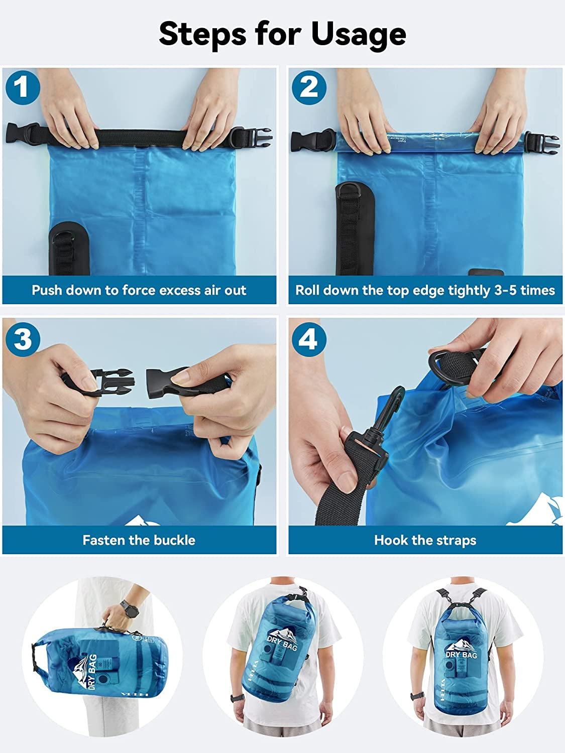 Waterproof Roll-Top Dry Bag