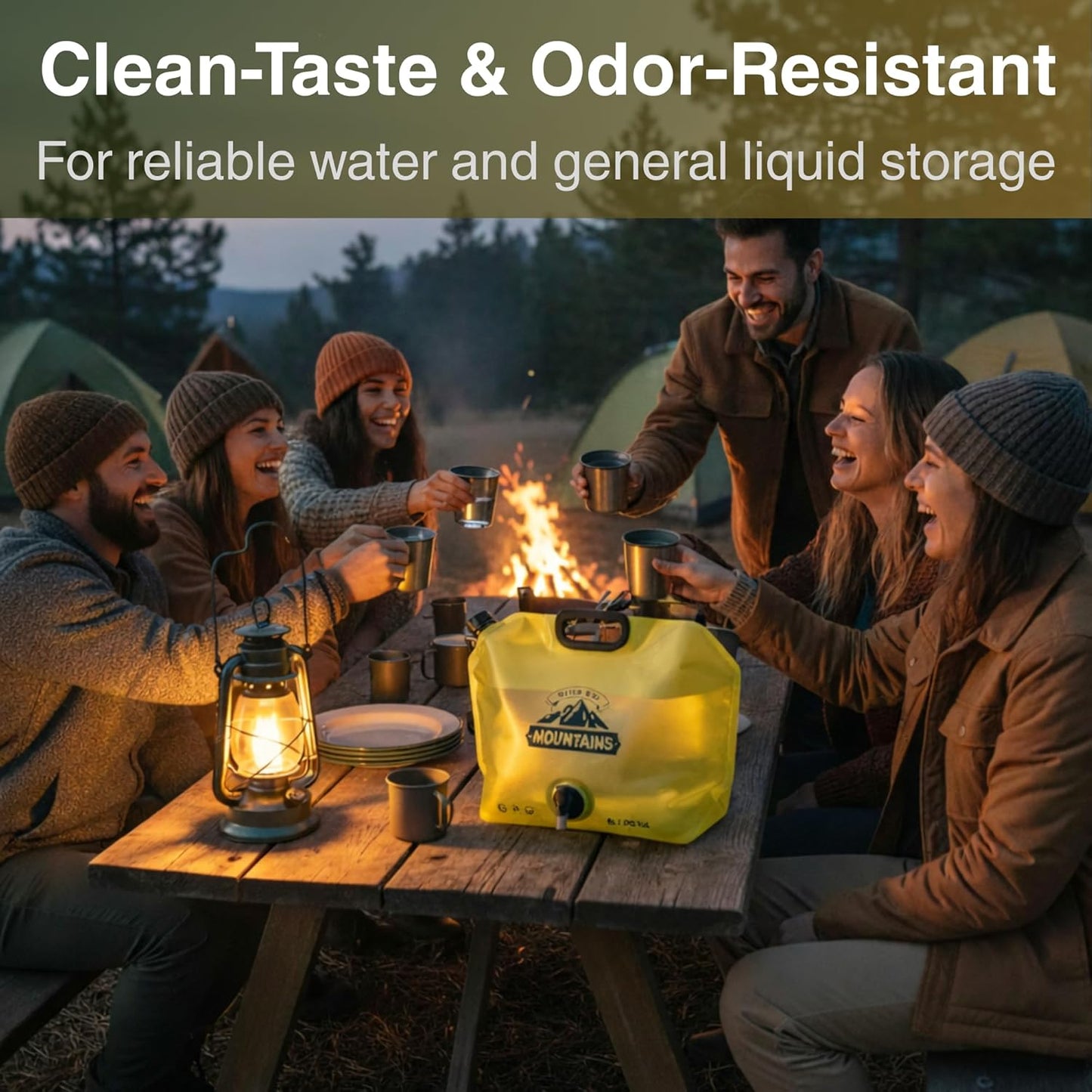 Collapsible Camping Water Container (2-Pack)