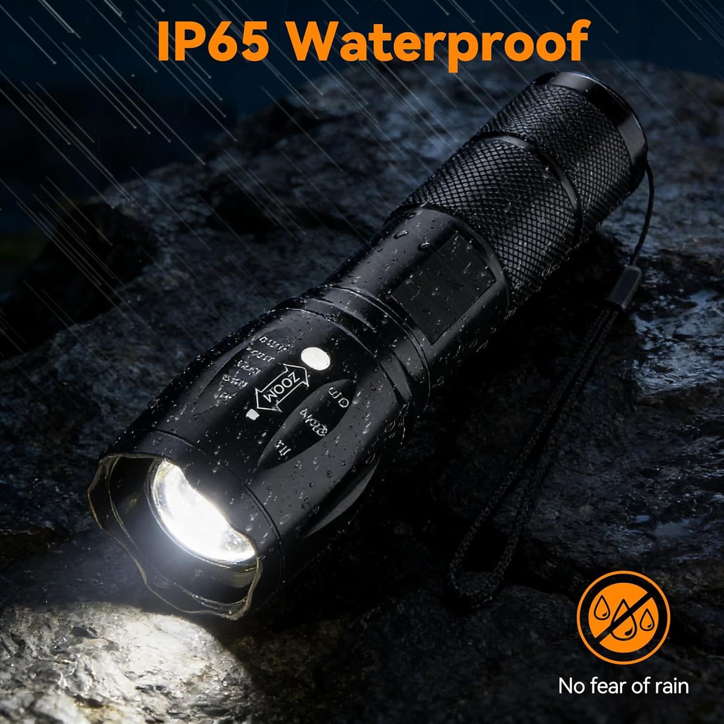 LED Tactical Flashlight 2-Pack