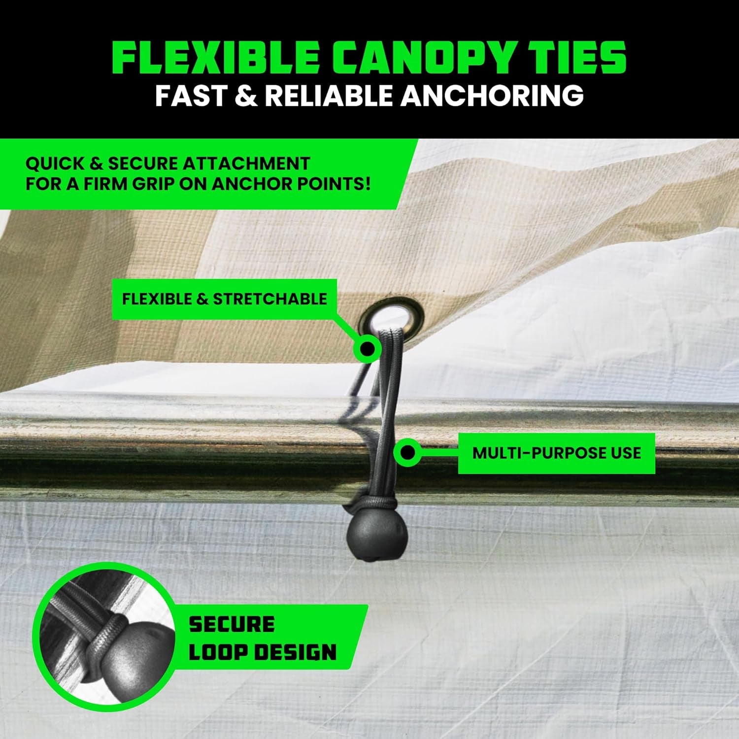 Heavy-Duty Bungee Cord Set