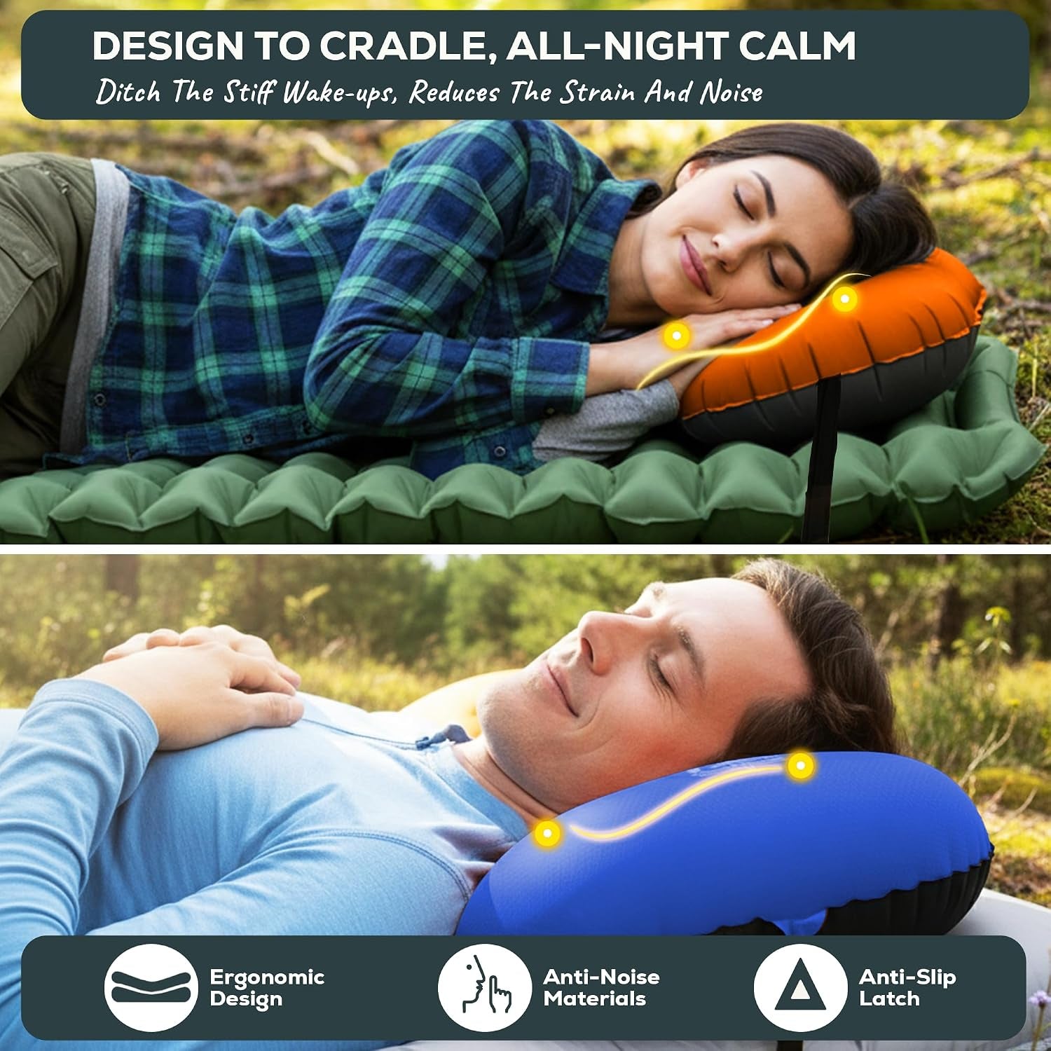 Ultralight Inflatable Camping Pillow