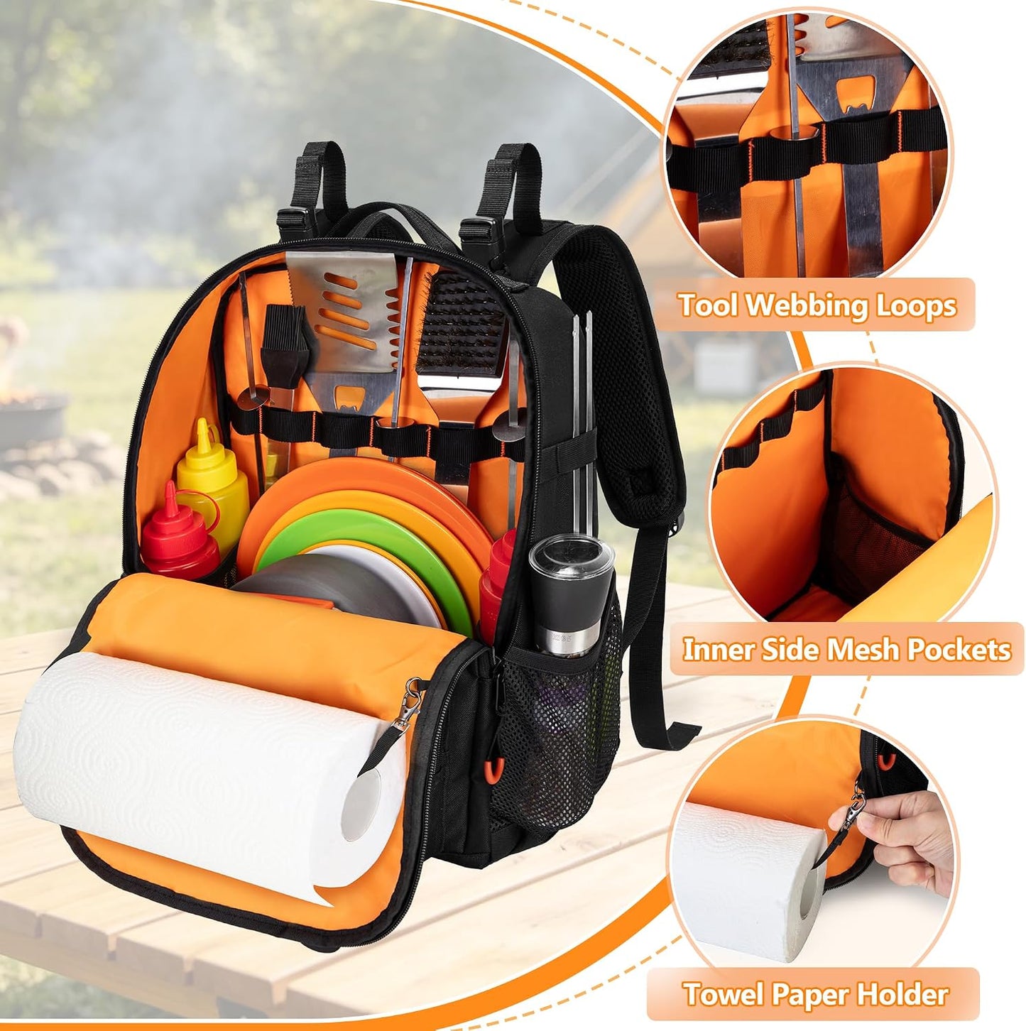 Hanging Camp Kitchen Organizer